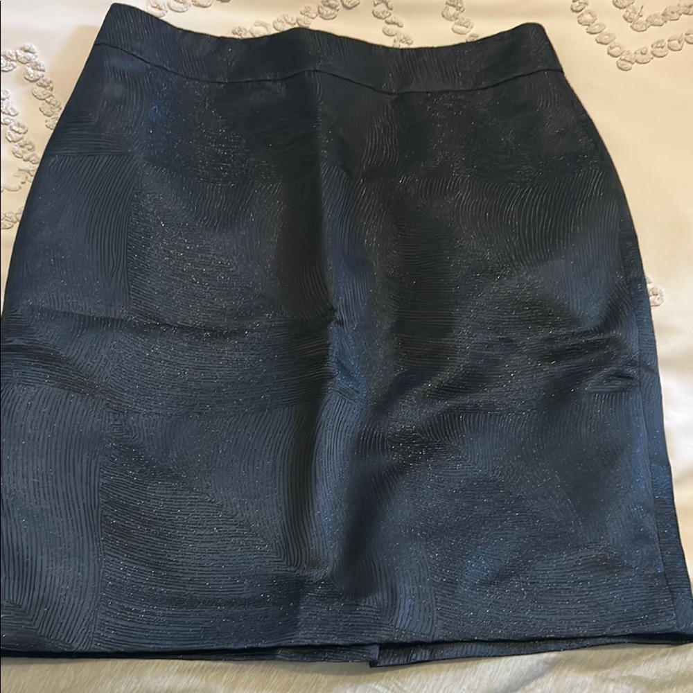 Banana Republic Elegant Black Textured Skirt